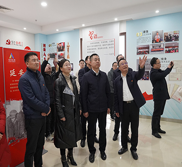 黄冈市委组织部调研达欣流动党员教育管理工作